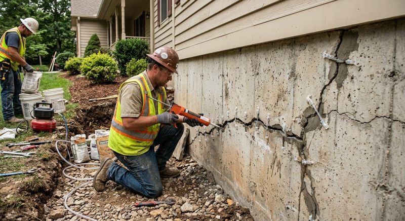 Cracked Foundation Repair in Owasso, OK