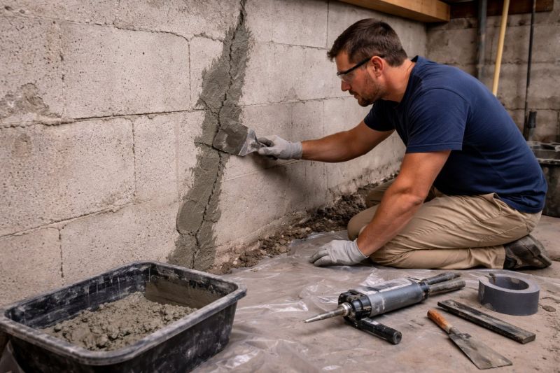 Foundation Crack Repair in Collinsville, OK