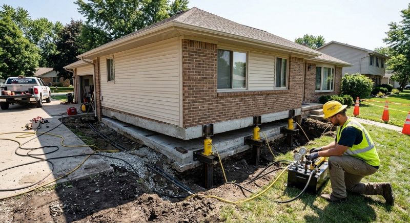 Foundation Lifting in Collinsville, OK