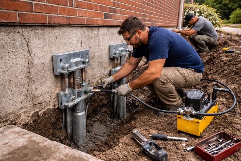 Foundation Pier Repair in Claremore, OK