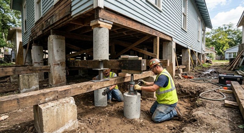 Foundation Pier Repair in Claremore, OK