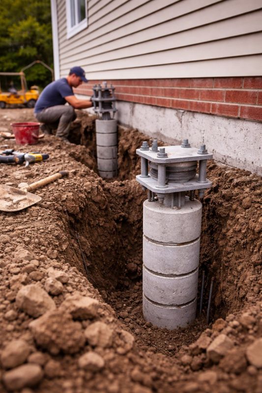 Helical Piers Installation in Claremore, OK