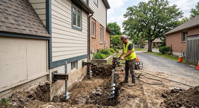Helical Piers Installation in Claremore, OK