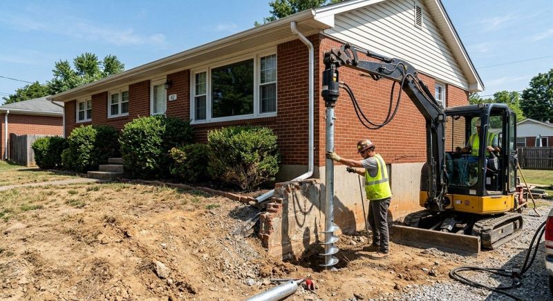 Helical Pile Installation in Claremore, OK