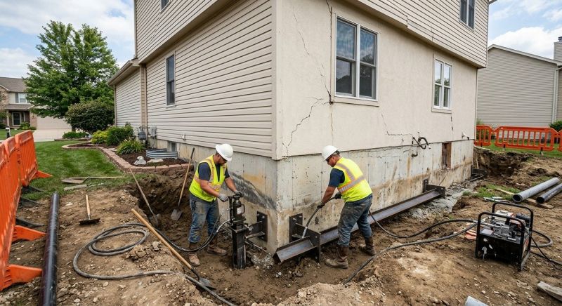 Sinking Foundation Repair in Chouteau, OK