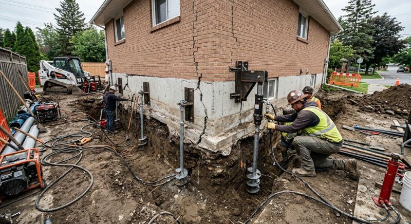 Sinking Foundation Repair in Tulsa County, OK